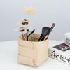 Faltbare Schreibtisch-Leder-Aufbewahrungsbox Nordischer PU-Aufbewahrungstablett Flur Schlüsselhalter Kleinkram-Aufbewahrungskorb Stiftehalter Make-up-Organizer