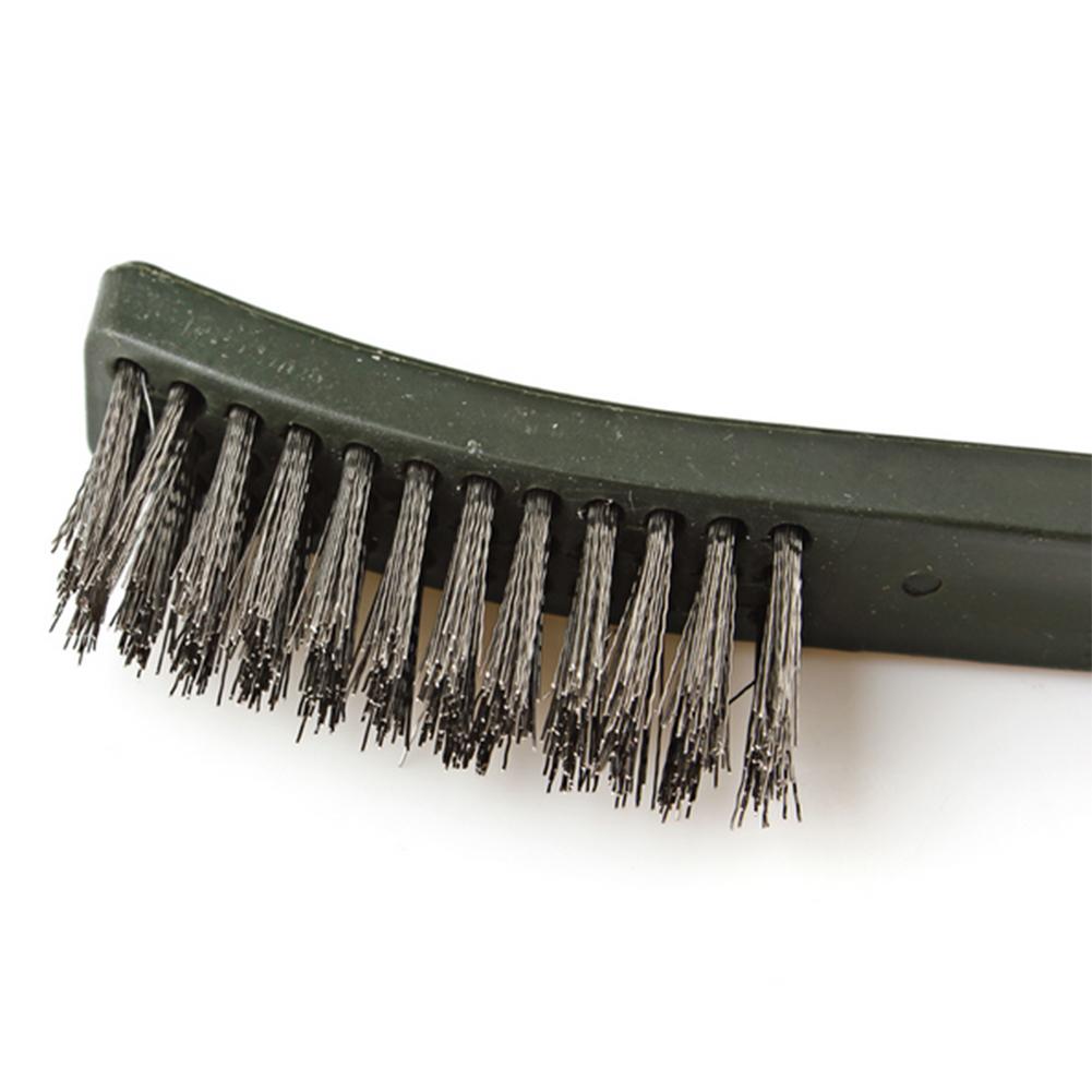 3pcs Mini Wire Brush Set Steel Brass Nylon Cleaning Polishing Detail Metal Rust Brush Polishing Derusting Cleaning Tools