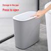 High-Value Slim Flip-Top Trash Can for Bathroom or Kitchen