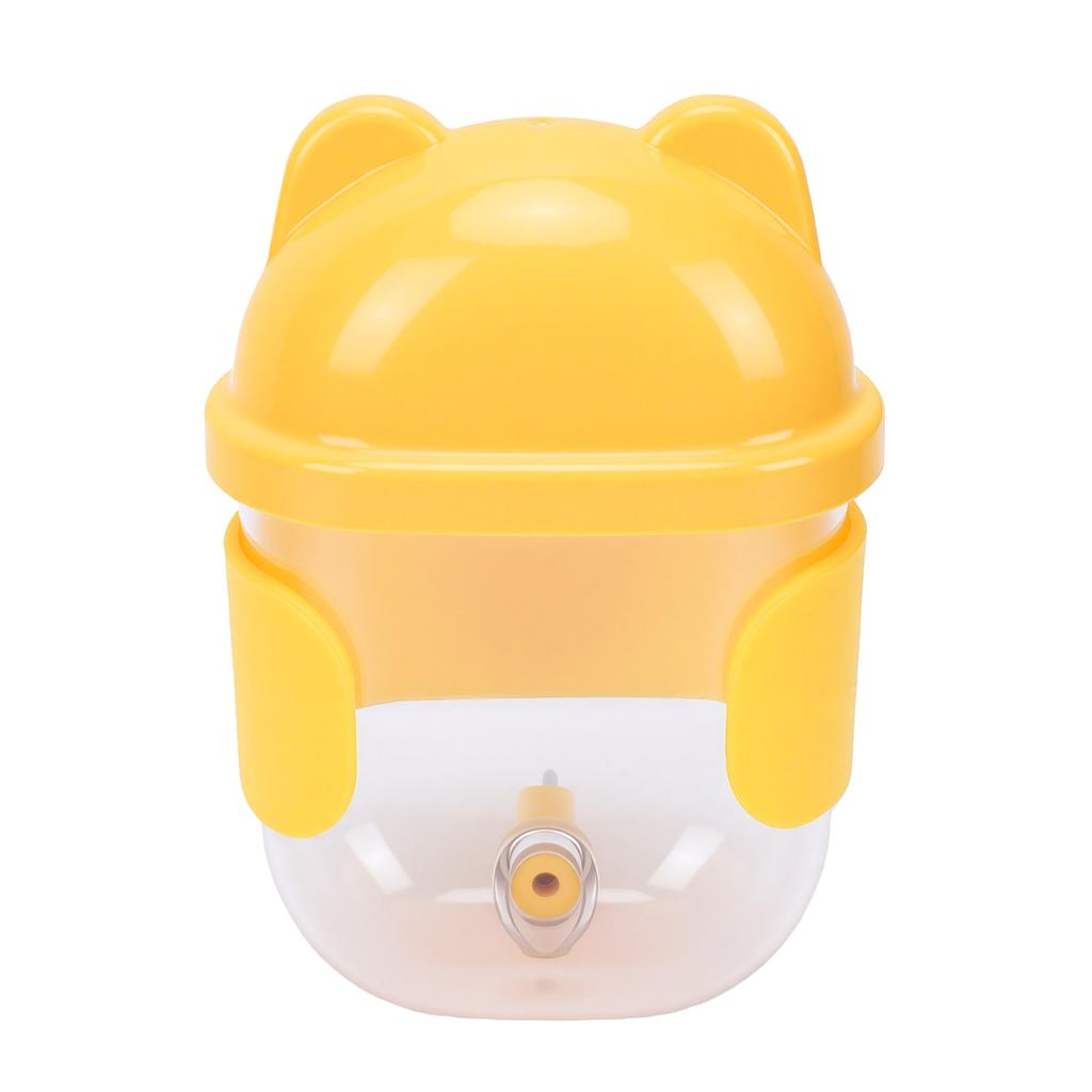 Small Animal Hanging Water Dispenser 330ml Automatic Water Bottle for Rabbits Birds Guinea Pigs Ferrets Parrots Yellow
