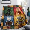 1 Stück Flanelldecke mit Cartoon-Druck, Hohe Qualität, Bequem für alle Jahreszeiten, Heimdekoration, Wärme und Komfort, Perfekt als Weihnachts- oder Geburtstagsgeschenk