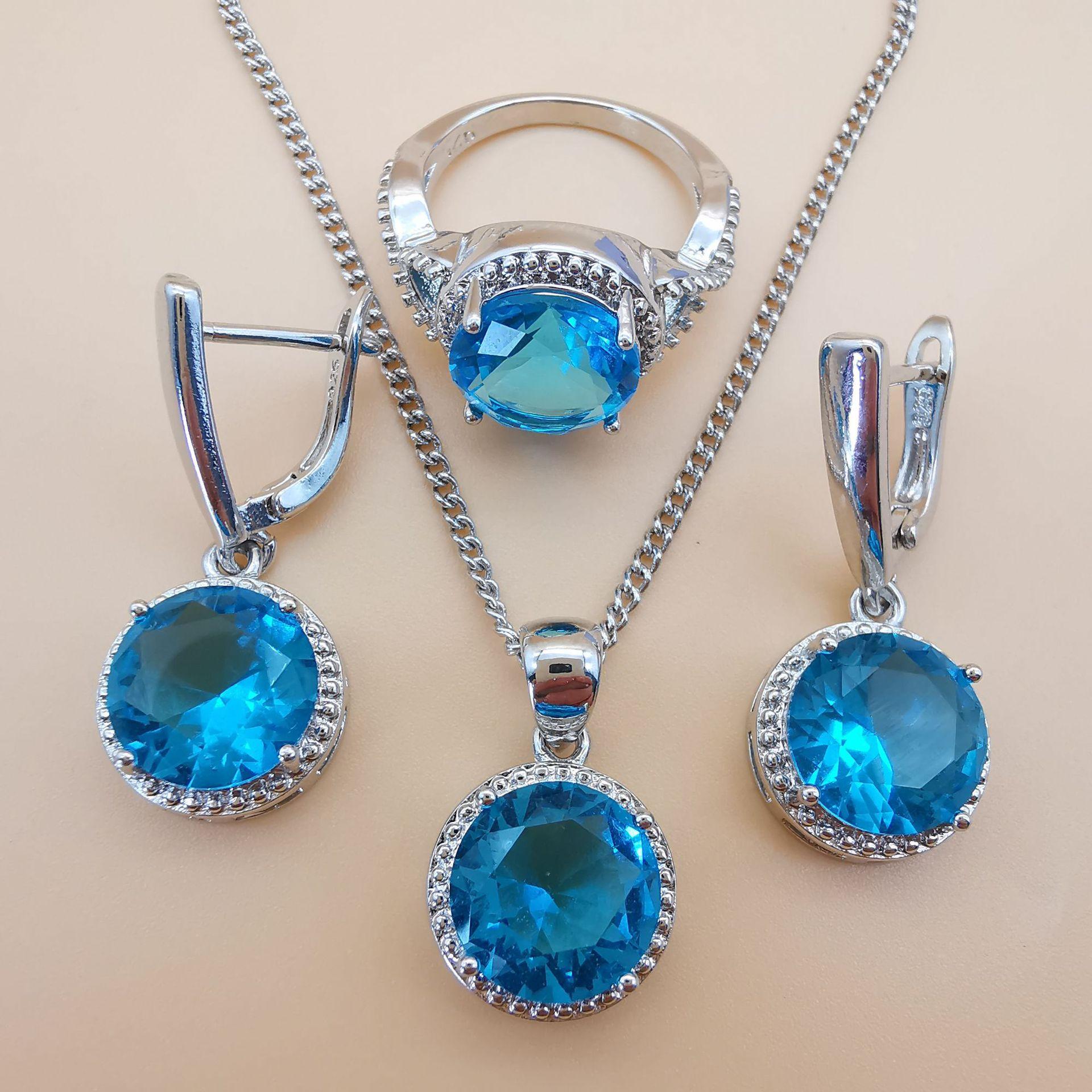 

Цепочка на ключицу, популярный европейский и американский стиль, ювелирные изделия, комплект из трех круглых бриллиантов Size 10