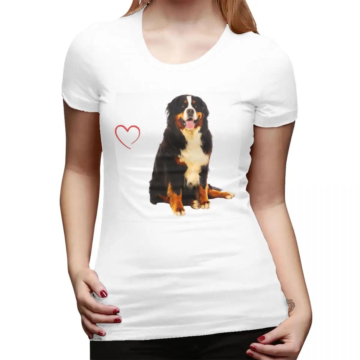 

Bernese Mountain Dog Lover TShirt for Women ONeck Streetwear T Shirts Womens Tees Short Summer Clothes Tops S