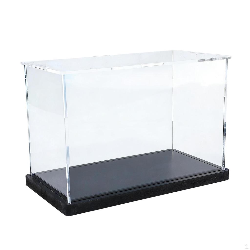 Motorrad Modell Vitrine Motorrad Box 1/24 Staubdicht und Schwarze Basis Arbeitsplatte