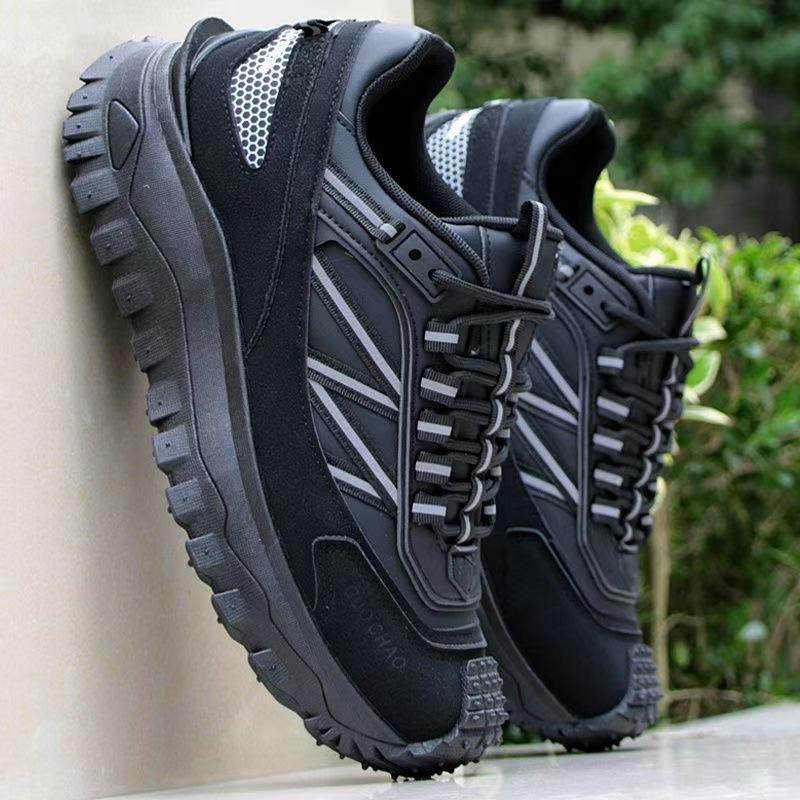 

Spring and Autumn Men s New Colored Outdoor Sports and Leisure Running Shoes with Height Increasing Thick Bottom Travel Shoes 44 чёрный