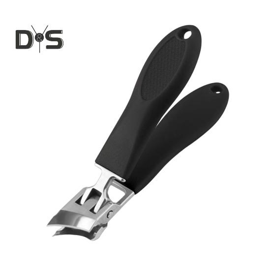 

Широко открывающиеся изогнутые кусачки для ногтей для пожилых людей, антиразбрызгивающие наклонные кусачки для ногтей с длинной ручкой и изогнутым лезвием, инструменты для обрезки ногтей L