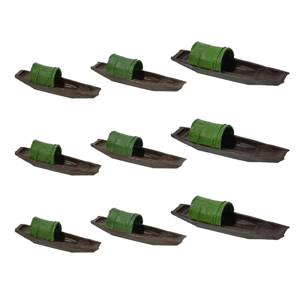 Landscape Artificial Canoe Boat Floating Fish Tanks Decorations for Aquariums Terrarium Shrimp Boat Ornaments