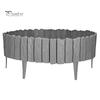 Decorative Garden Fence Edging Border, 5.91Ft 7.87Ft 11.81Ft Plastic Flexible Lawn Wood Retro Look, No Dig Panels for Flower Beds Lawns Bed
