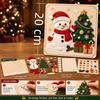 Diy Christmas Magic Felt Sticker Art Kit Reusable Christmas Craft Kit With Hook And Loop Felt Pieces Holiday Felt Board Art Fo