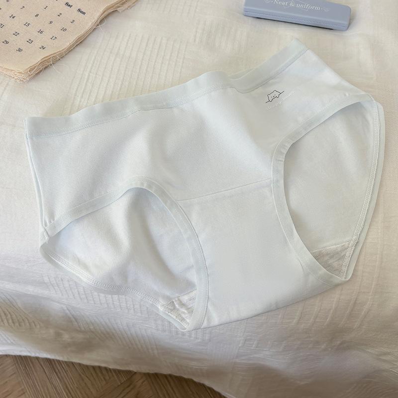 Morandi Color Pure Cotton Panties Breathable Antibacterial Hip Hugging Elastic Triangle Women’s Panties