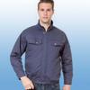 Summer Cooling Fan Jacket Stand Collar Long Sleeve Air Conditioning Coat Fans Heat Stroke Prevention Work Clothes with Rear Fan