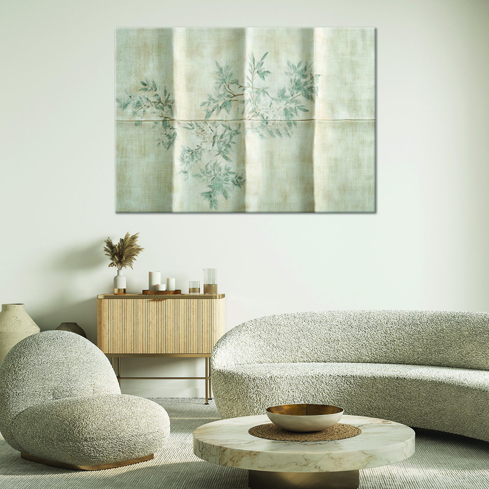 Canvas print, Shrub Leaves On Textured Background