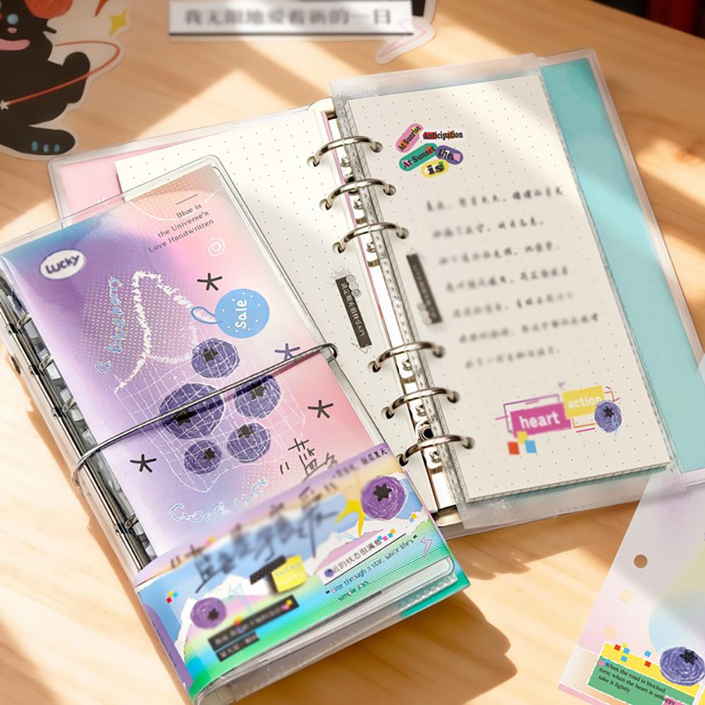 High Aesthetic and Multifunctional Notebook, Loose Leaf Book, Simple Grid Book, Disassembled Student Notebook,colorful