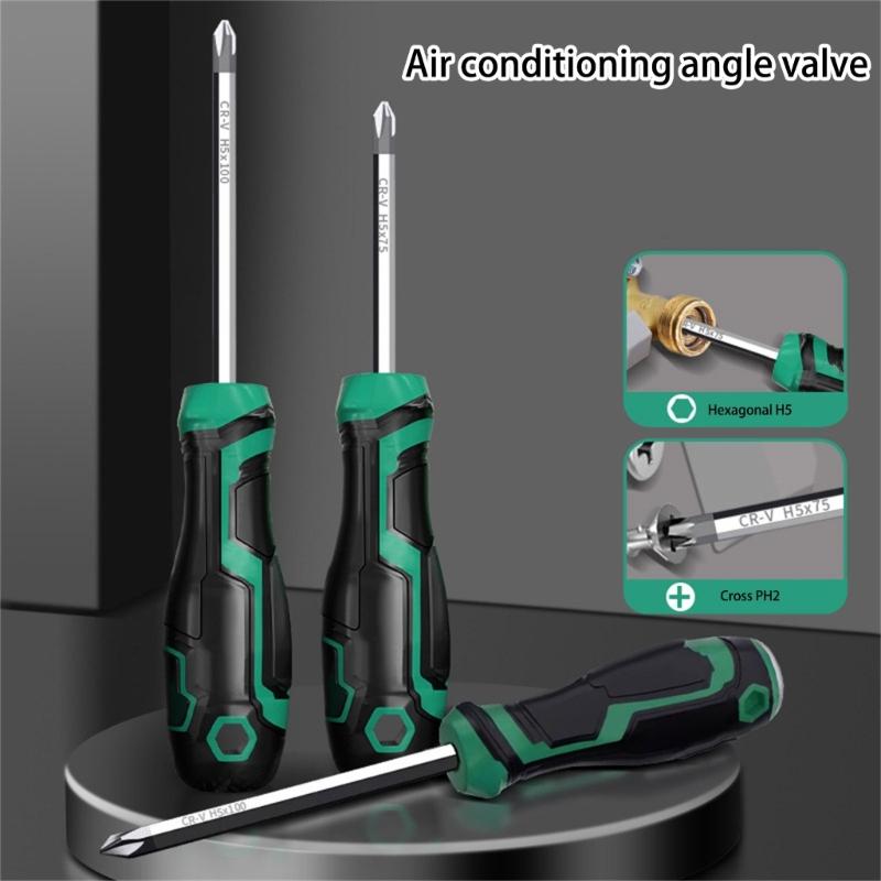 Long Screwdriver Magnetic Crossing Screwdriver Steel Screw Driver For Disassemble Toy Items Repair Tool 75mm/100mm