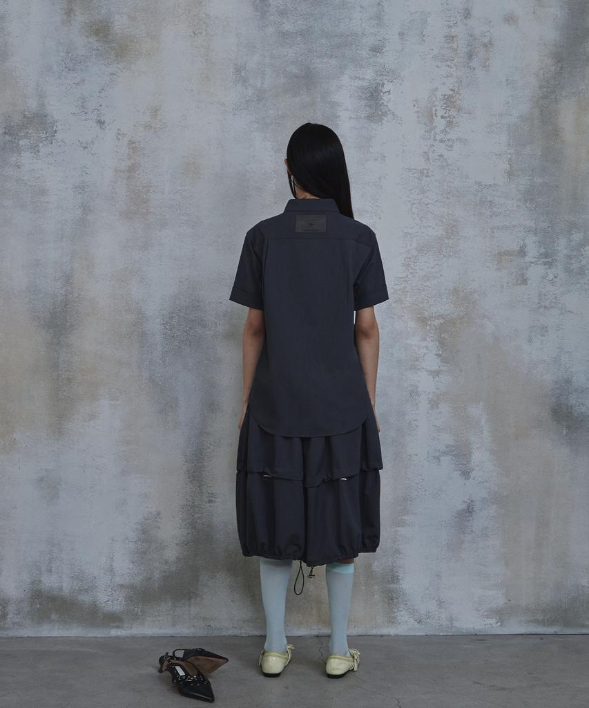 Paradigm Film [Ep.02] Gothic Balloon Fit Bermuda Pants (Charcoal)