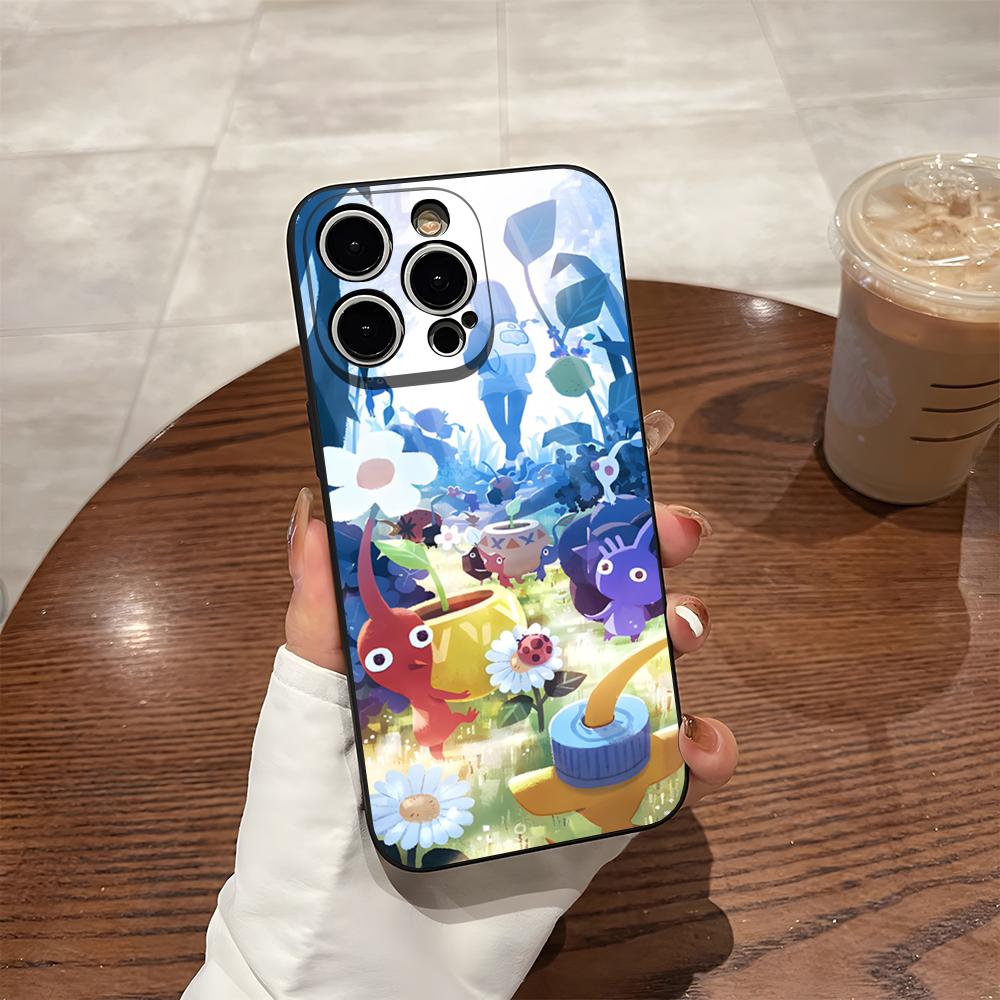 Cartoon PIKMIN 4 Phone Case For 15 Pro Max Iphone 14 16 Pro Max 12 15 Plus 13 Pro 11 Xr X Xs Silicone Back Cover