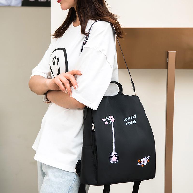 Womens Style Trendy 2024 Korean Embroidered Large Capacity Antitheft Tote And Shoulder Bag