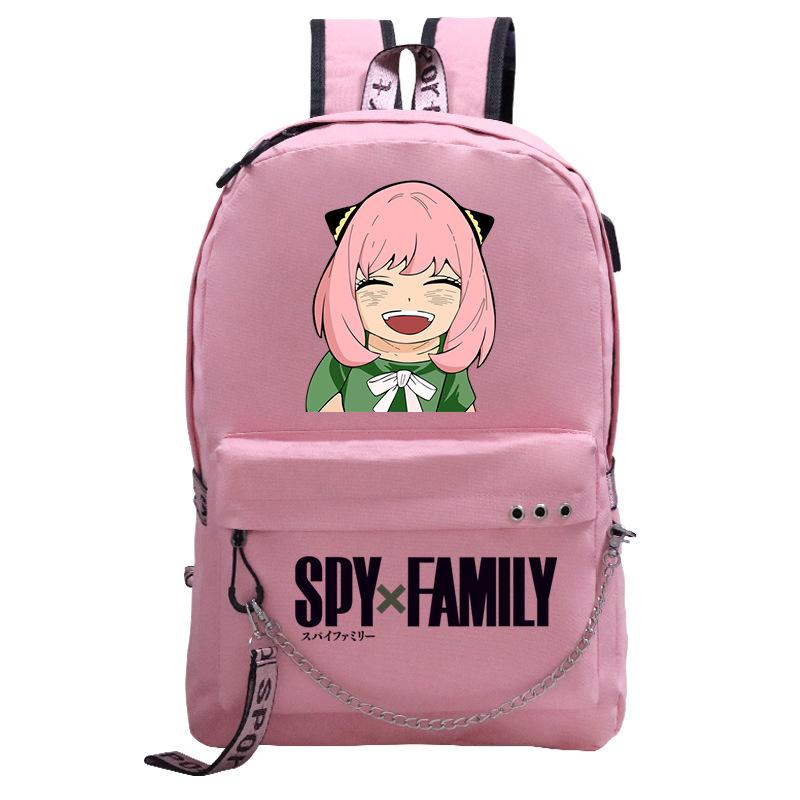 

Аниме Периферия Шпионский Игровой Дом Школьный Рюкзак Студенческий Рюкзак с Цепью и Лентой Повседневный Рюкзак Аня Школьный Рюкзак average size