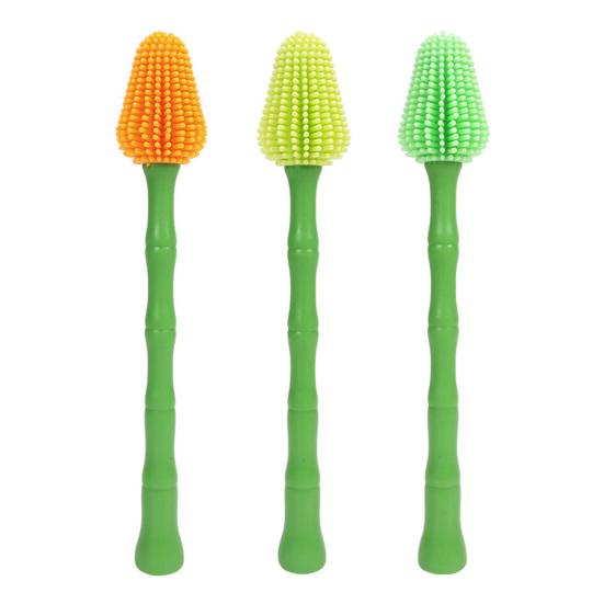 Pet Toothbrush 360-Degree Pet Toothbrush for Small Large Dogs And Cats Bamboo Shape Soft Teeth Cleaning Brush for Dental Care