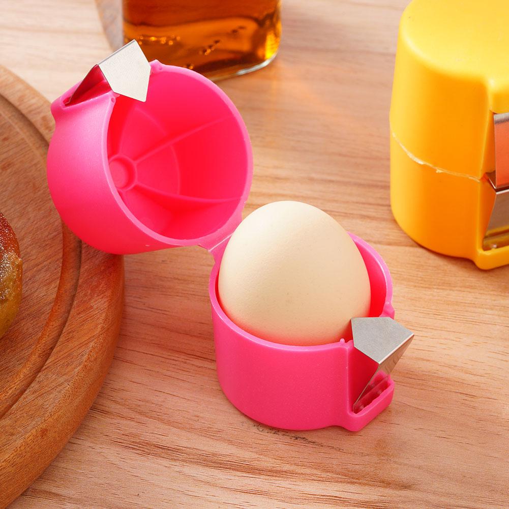 Egg Shell Opener Plastic Stainless Steel Kitchen Baking Tool Egg Peeler Household Handheld Egg Separator Tool 1/2/3Pcs