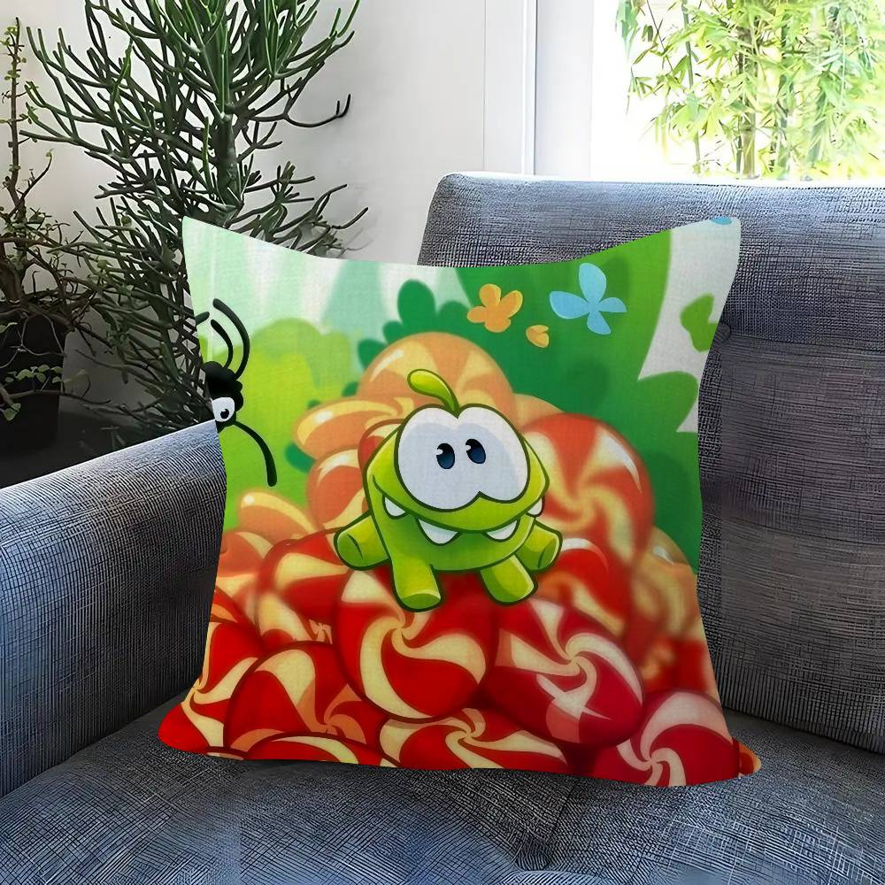 Anime O-O-Om Fun Nom Stories Maple Design Cushion Cover Happy Autumn Harvest Decor Holiday Decorati Pillow Cover