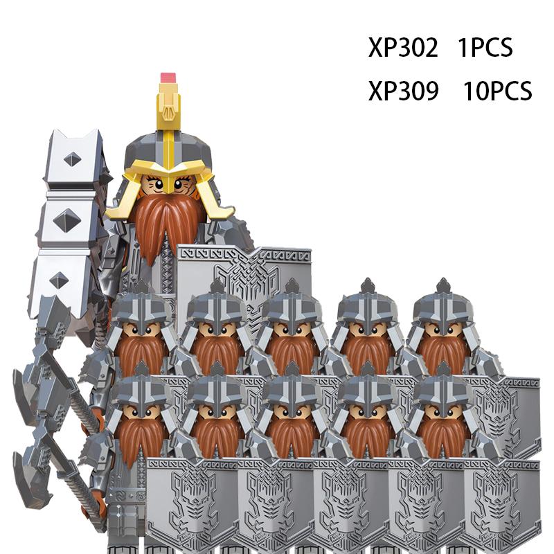 Soldados Élficos Medievais de Rohan Guarda Exército lotr Figuras de Ação Mini Blocos Boneca Montar Blocos de Construção MOC DIY Brinquedos para presentes de criança