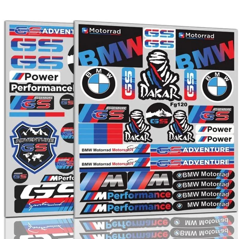 Popular New Motorcycle Stickers Suitable For BMW Modified Decals Shock Absorber Fuel Tank Side Box Tail Box Reflective Stickers