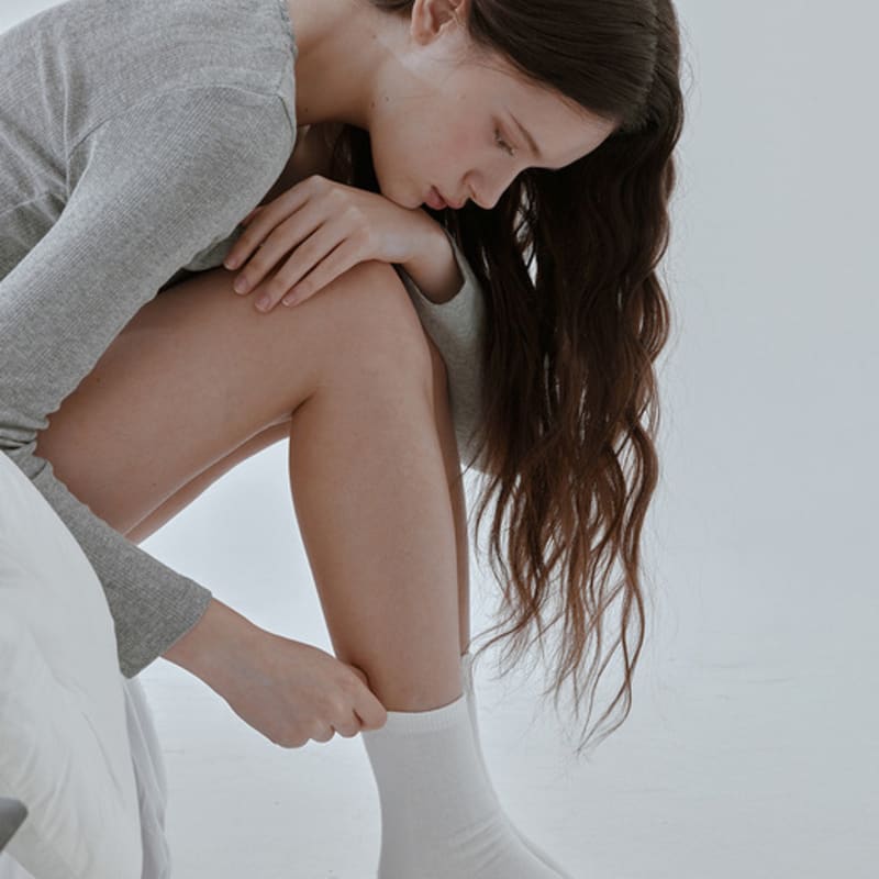 

nuartstudio [6 пар] Носки Cosimo Crew_Черный/Белый/Хлопковый белый L (260~280mm)_White 3 packs + Cotton White 3 packs