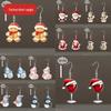 Christmas Snowman Acrylic Dangle Earrings - Festive & Stylish