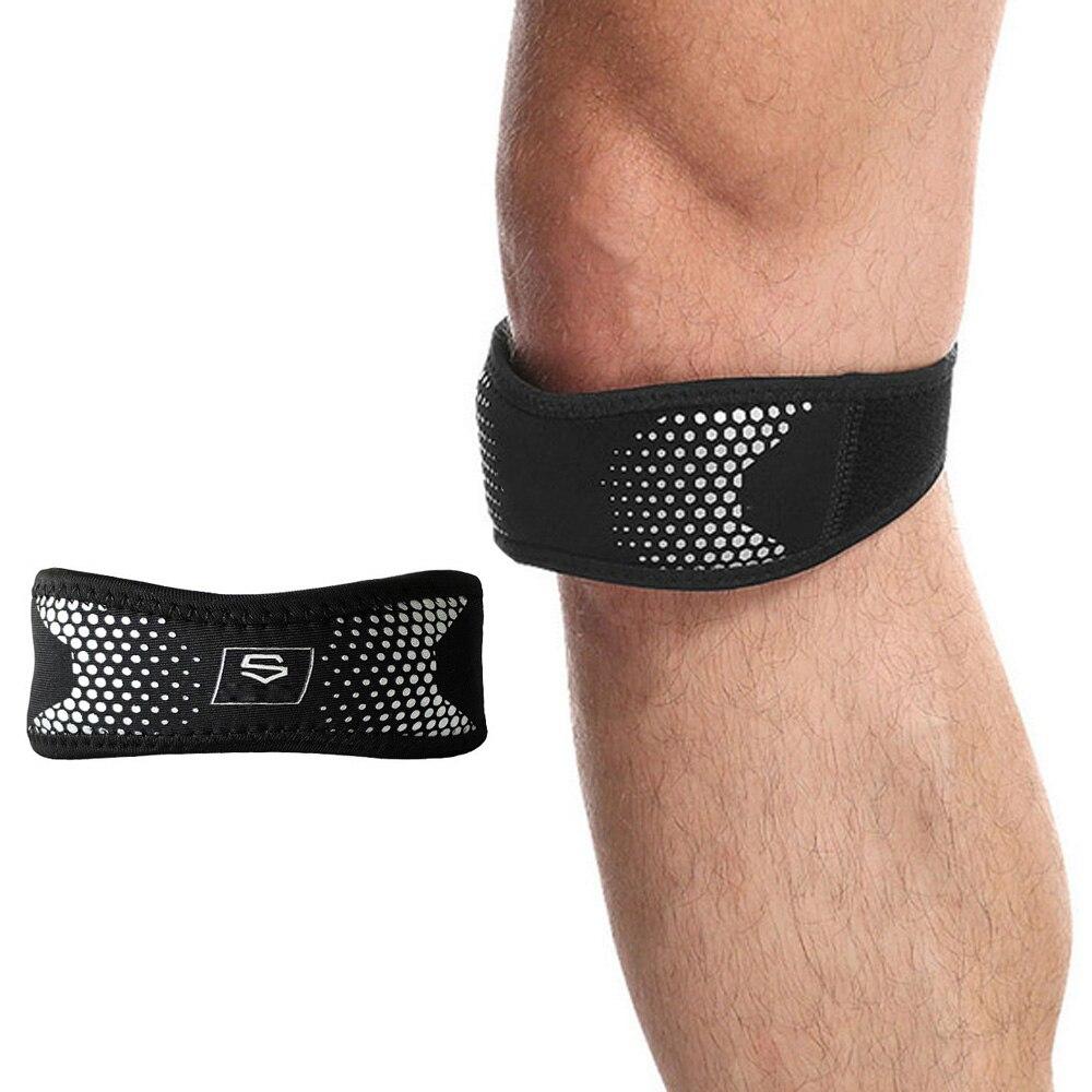 

1 шт. Регулируемый наколенник для облегчения боли в колене, стабилизатор надколенника, поддержка для пешего туризма, футбола, баскетбола, бега, спорта чёрный