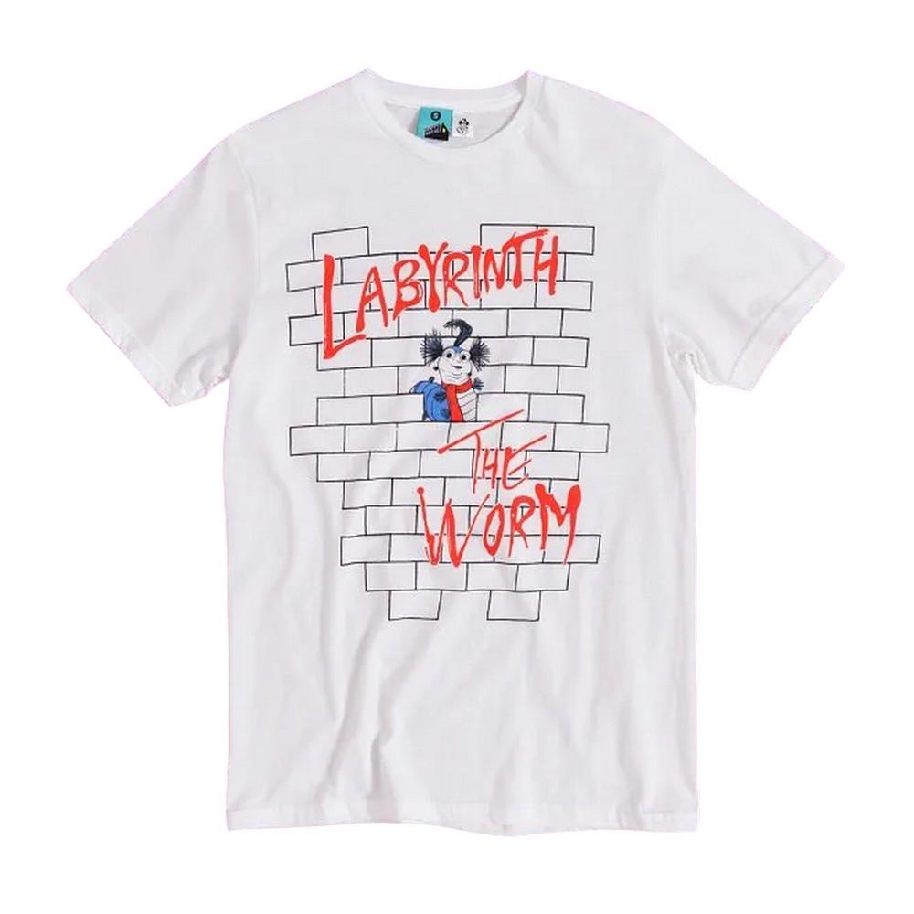 Labyrinth Unisex Adult The Worm Wall Parody T-Shirt