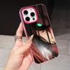 AOT Eren Yeager Jelly Double layer Rose Red Mobile Phone Case for iPhone 17 16 15 14 13 12 11 Air Pro Max Plus Protective