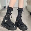 Milk White Lace Bow Tube Socks Ballet Soft Girl Versatile Mary Jane Shoes Breathable Lolita Girl Socks