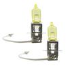 2pcs H3 55W Car Halogen Headlight Bulbs Yellow 3000K Car Headlight Lamp Universal Auto Fog Light