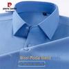 Pierre Cardin Men's Wrinkle-Resistant Wool Modal Blend Long Sleeve Shirt