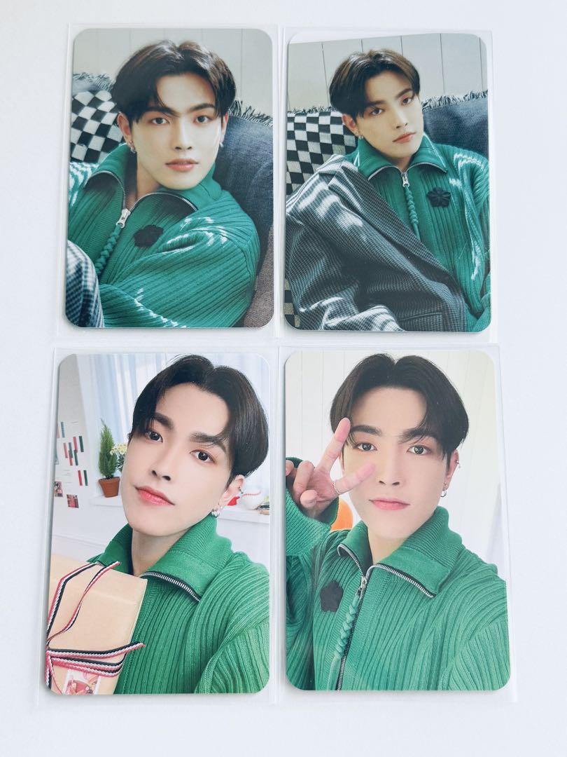 

[USED] ATEEZ everline atiny room trading card Hongjoong 4 pieces