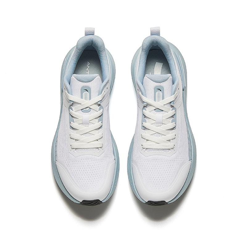 Anta Running Collection Slip Resistant Abrasion Resistant Shock Absorbers Low top Casual Running Shoes Men's Gray Blue Sneakers
