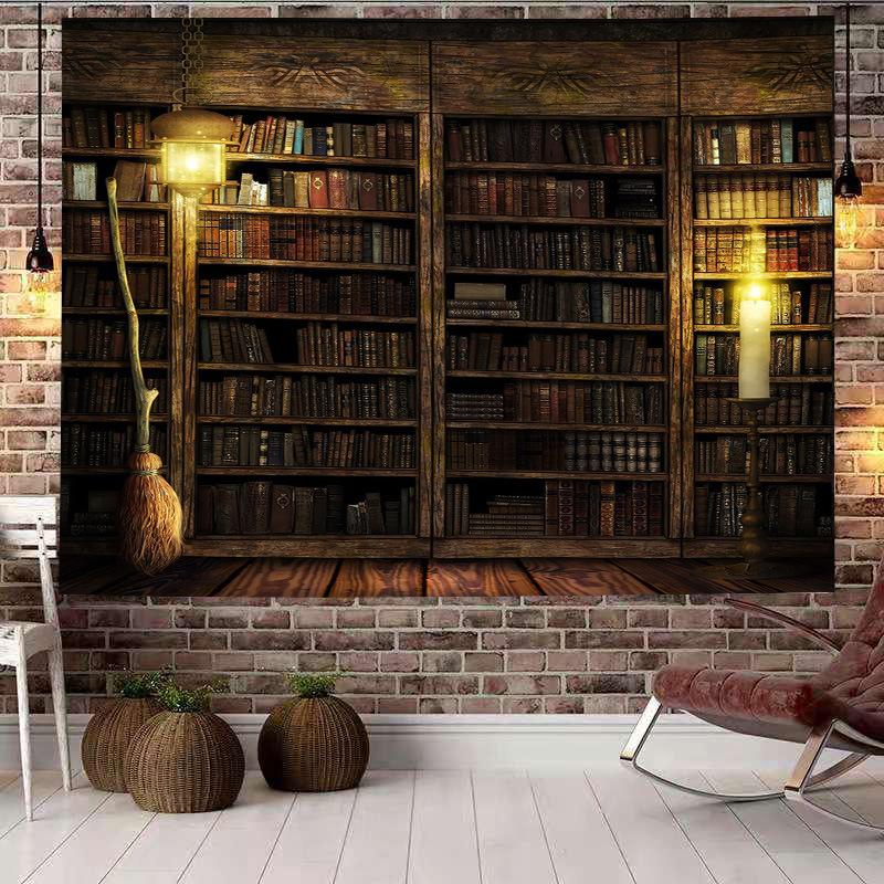 Christmas Tree Tapestry Christmas Gift Fireplace Snowflakes Santa Claus Winter Farmhouse Decoration Kitchen Wall Blanket