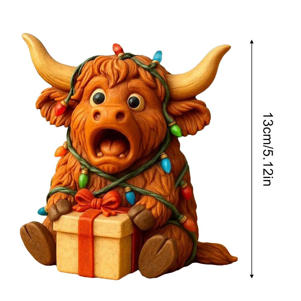 

Resin Christmas Figurines Cute Resin Home Decor Animal Figurines Desk Display Decorations For Living Room Bedroom Office Shelf