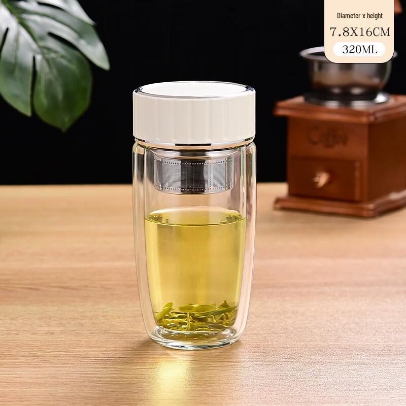 Shangqi Double-Layer Borosilicate Glass Tea Infuser Cup