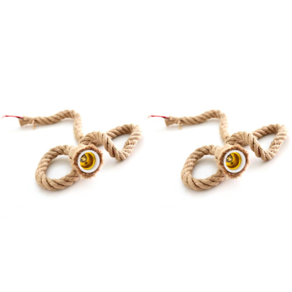 

Электрический провод из пеньковой веревки длиной 4,92 фута для подвесного светильника с лампочкой E27 своими руками (Одноглазый)