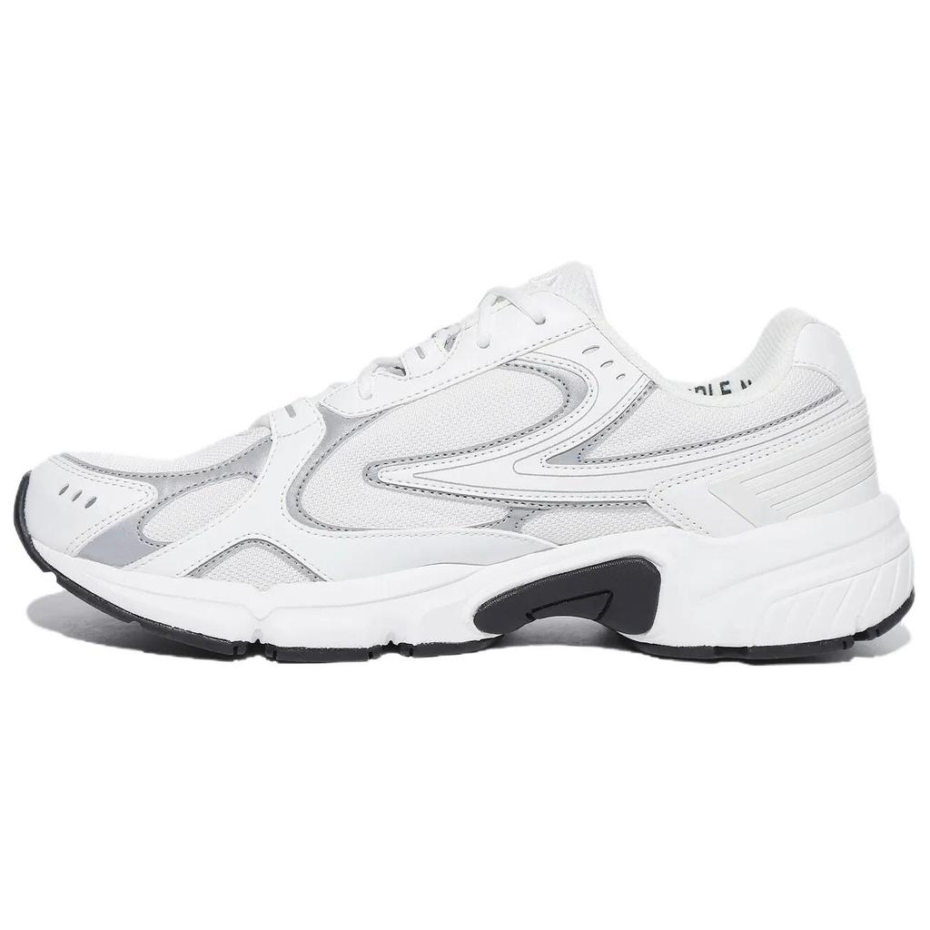 Fila Recharge Abrasion Resistant Low Top Casual Shoes Unisex White Gray 1RM02860G100