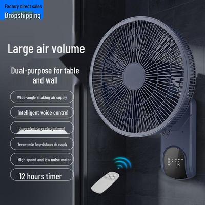 Wall-Mounted Kitchen Circulation Fan: No-Drill, Hanging Electric Fan
