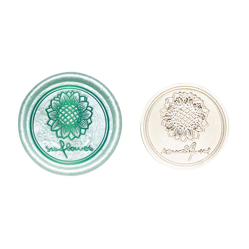 Round Shaped Sealing Wax Stamp Head Wedding Invitation Retro Sealing Stamp Head Handcraft Tools for Cards Envelope DIY Art Decor