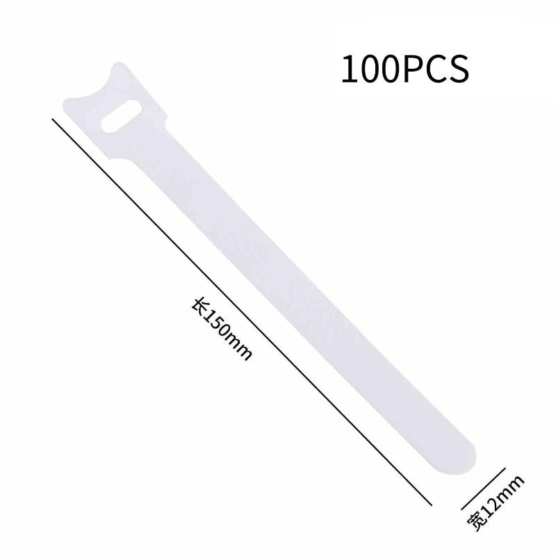 30/50/100Pcs Velcro , Power Cable And Data Cable Organizer, Reusable Binding Straps