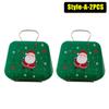 1-20PCS Tinplate Handbag Candy Box Children's Gifts Small Tin Box Mini Handbag Christmas Decoration Supplies Christmas Candy Box