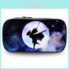 Large Capacity Demon Slayer Pen Bag Stylish Oxford Fabric Stationery Pouch