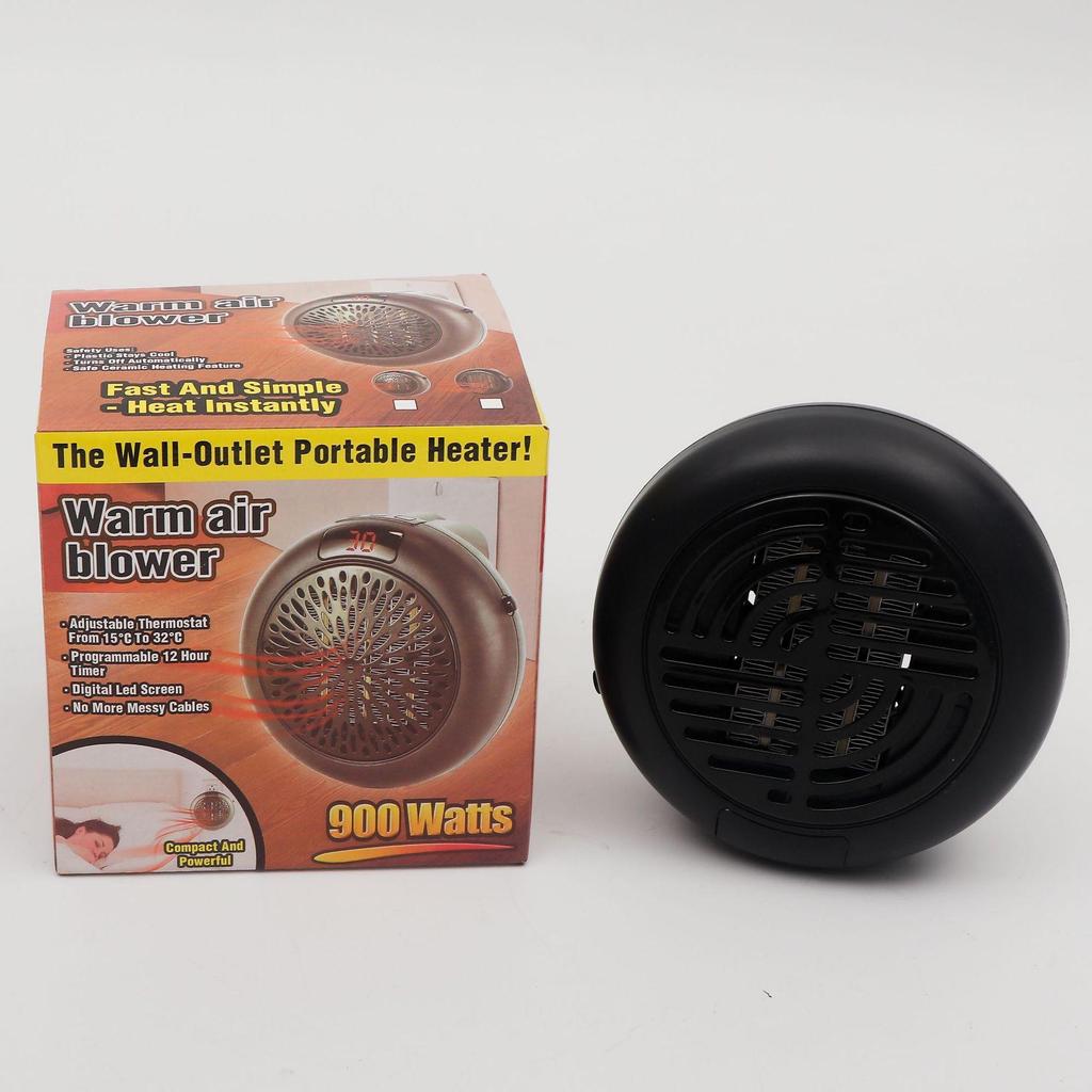 Compact HandyHeater: Mini Desktop Fan Heater with Low Noise for Home or Office
