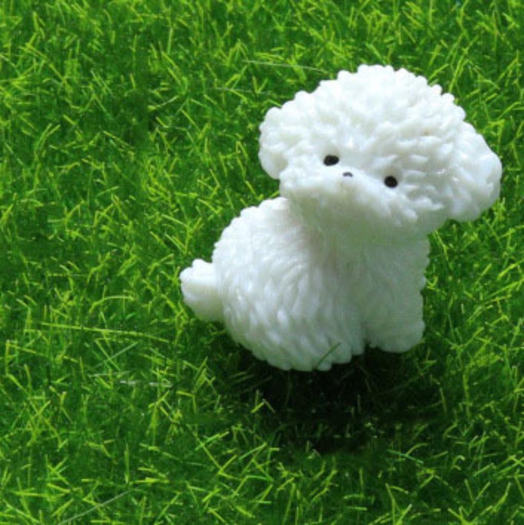 Karanlıkta Parlayan Sevimli Köpek Yavrusu Minyatür Saksı Bitkisi Dekorasyonu Araba Paneli Parlak Köpek Süsü