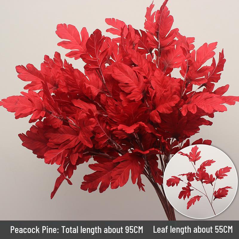 Wine Red Artificial Floral Bouquet - Chinese Wedding & Engagement Ceiling Decoration